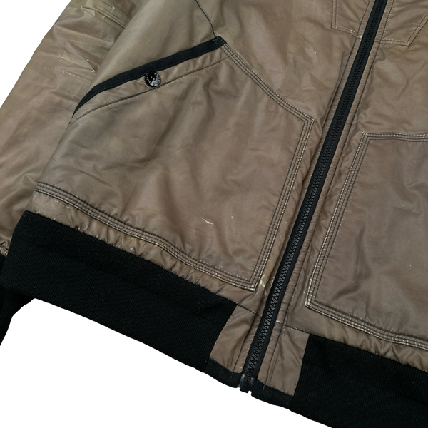 Stone Island 2012 Brown Thermo Reflective Padded Jacket - Large