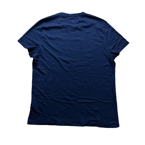 CP Company Blue Graphic Lens Viewer Cotton T Shirt - XL