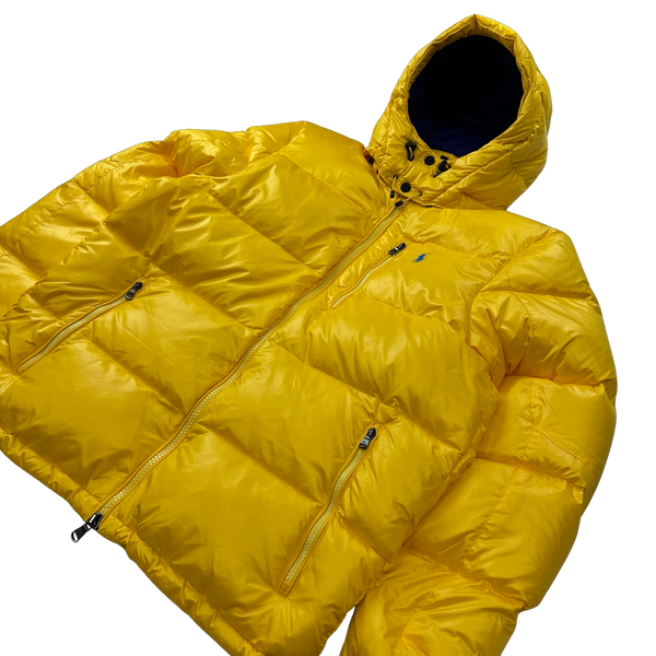 Ralph Lauren Yellow Padded Down Puffer Jacket - Large