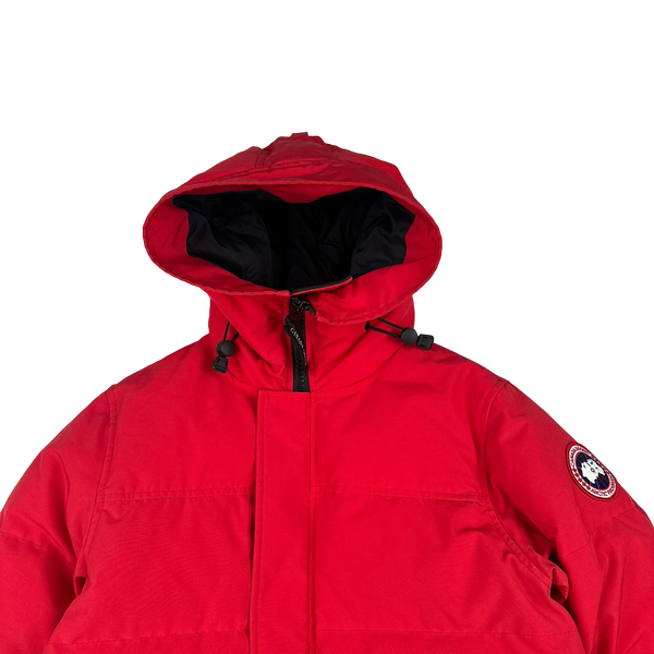 Canada Goose Red Macmilan Premium Down Parka Jacket - Small