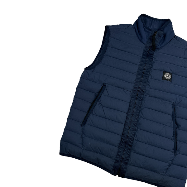Stone Island 2020 Navy Down Filled Gilet - Medium