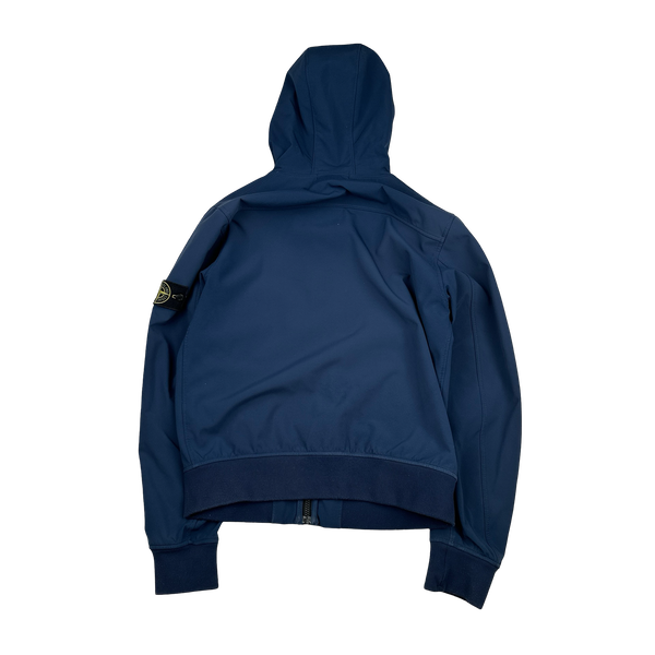Stone Island 2013 Blue Soft Shell R Jacket - Large