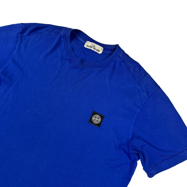 Stone Island Blue Short Sleeved T Shirt - Large