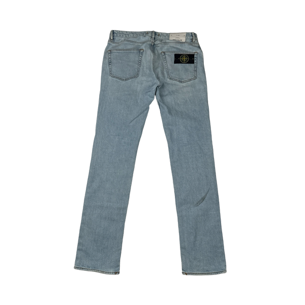 Stone Island 2017 Light Wash Slim Fit Denim Jeans - 32"