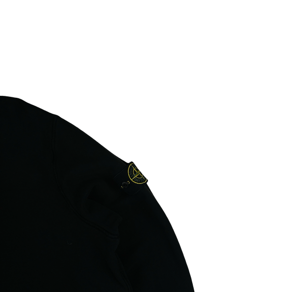 Stone Island 2021 Black Pullover Cotton Hoodie - XL