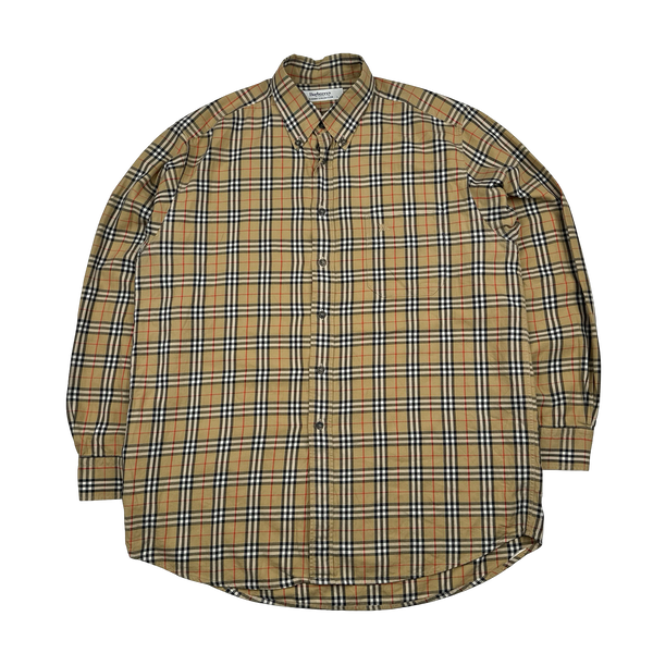 Burberry Nova Check Button Up Shirt - Large