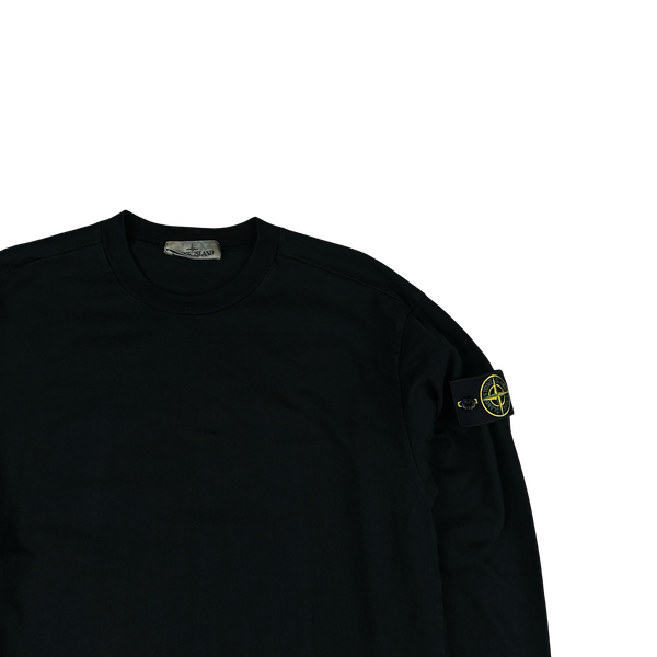 Stone Island 2022 Black Crewneck Sweatshirt - Medium