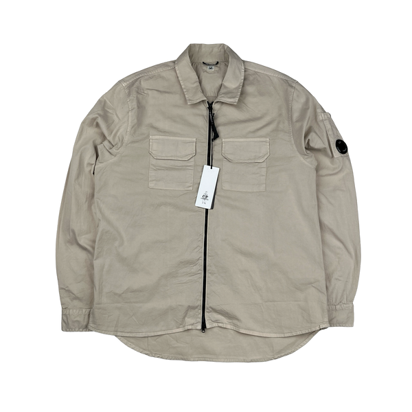 CP Company Light Pink Cotton Lens Viewer Overshirt - XXL