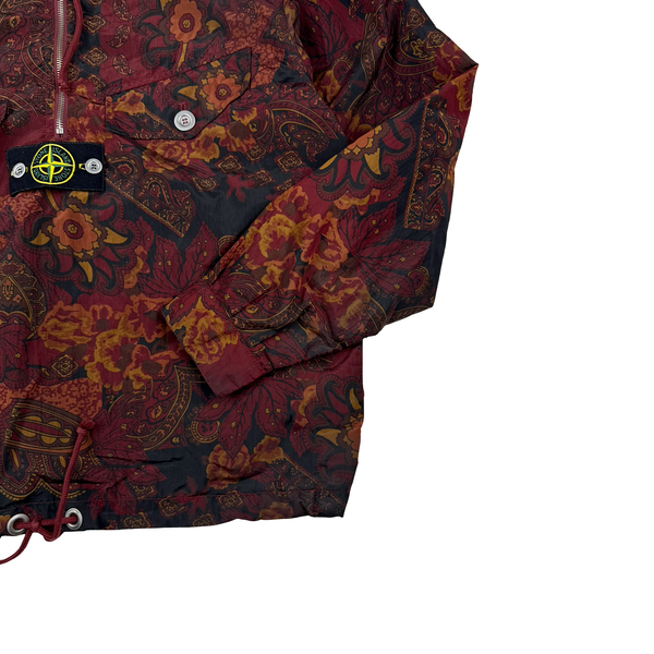 Stone Island X Supreme 2015 Nylon Metal 5C Printed Anorak Red Jacket - Small
