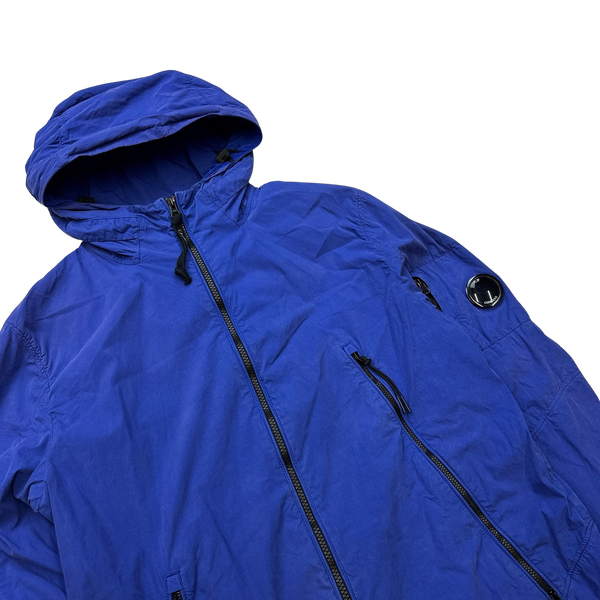 CP Company 50 Fili Blue Hooded Jacket - Large