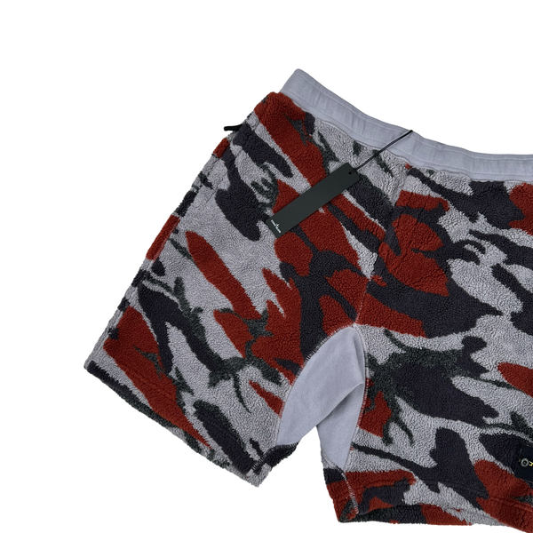 Stone Island 2022 Thick Teddy Pile Camo Shorts - Large