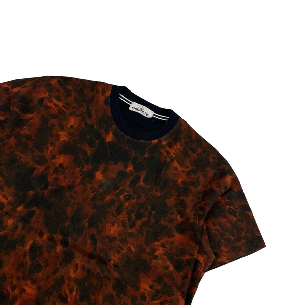 Stone Island 2014 Lava Camo Garment Dyed T Shirt - XL