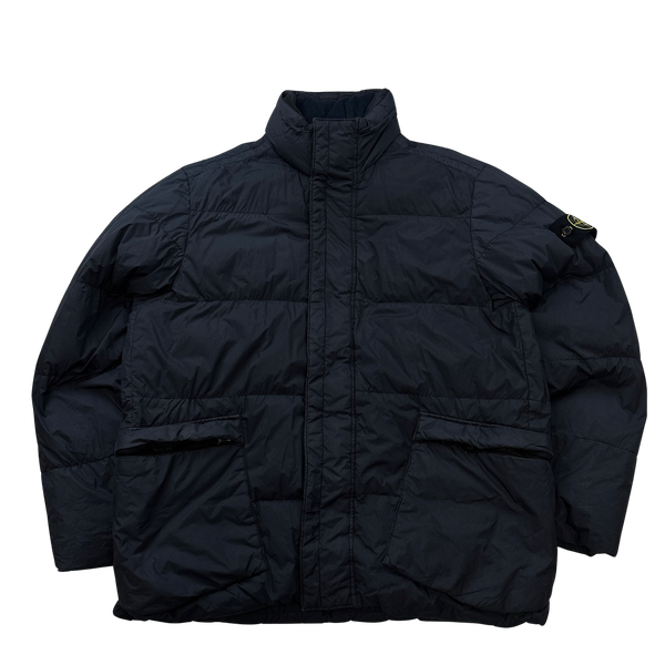 Stone Island 2016 Navy Garment Dyed Crinkle Reps Down Puffer Jacket - 3XL