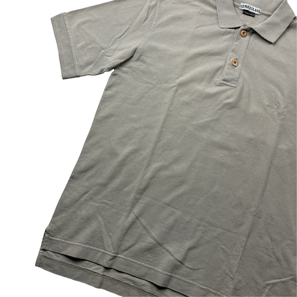 Stone Island SS2000 Vintage Spellout Polo Shirt - XL