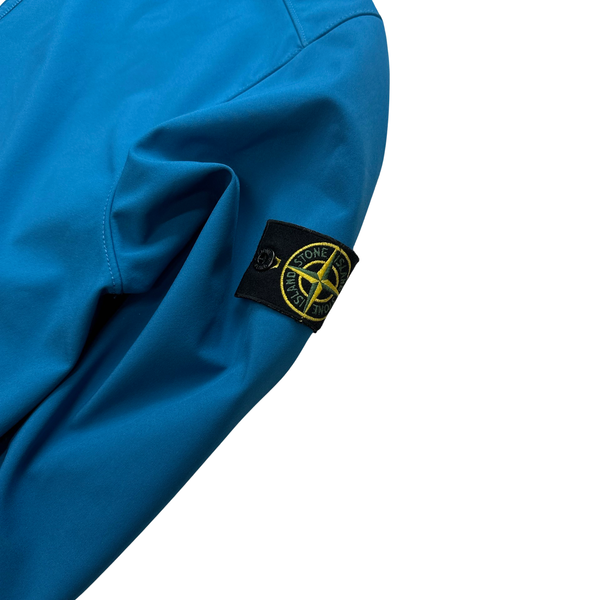 Stone Island 2018 Light Blue Soft Shell Jacket - Large