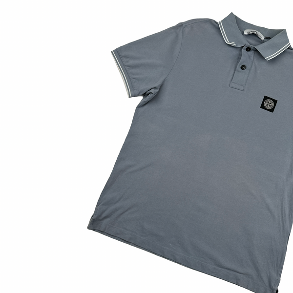 Stone Island 2018 Steel Grey Polo Shirt - Large