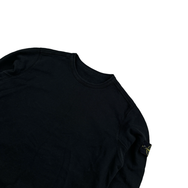 Stone Island 2018 Black Cotton Crewneck - XL