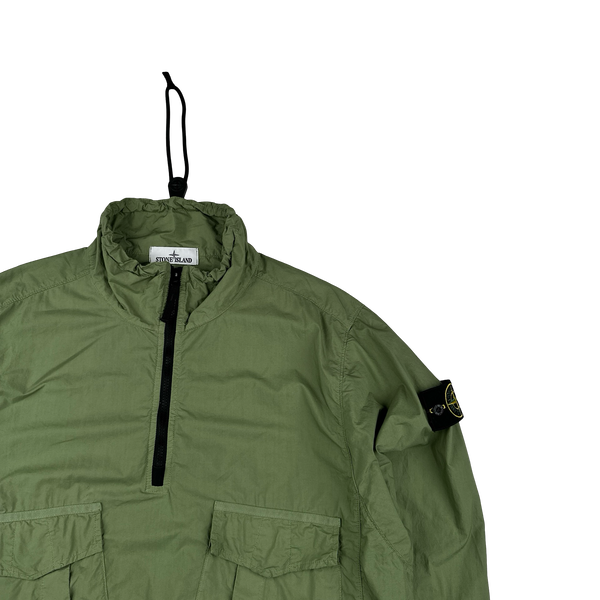 Stone Island 2023 Green Cotton Smock Overshirt - Large