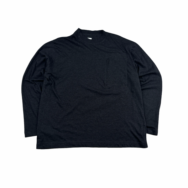CP Company 1999 Dark Grey Cotton Wool Blend Vintage Longsleeve T Shirt - XL