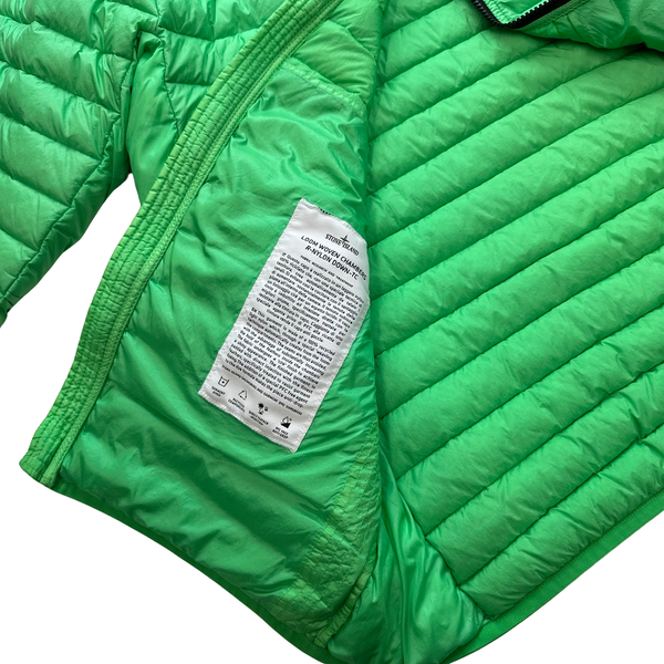 Stone Island Green Loom Woven R Nylon Down TC Puffer - Medium - Large - XL