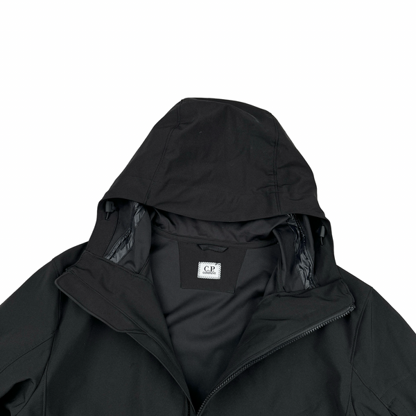 CP Company Black Soft Shell Lens View Jacket - XL