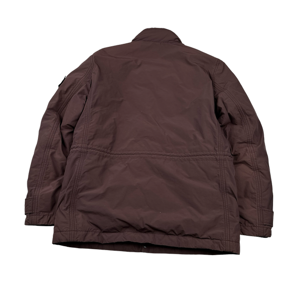 Stone Island 2015 Maroon Micro Reps Down Filled Puffer Field Jacket - Large