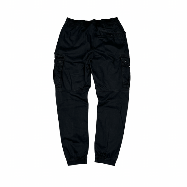 Stone Island 2021 Black RE T Cargo Trousers - Medium