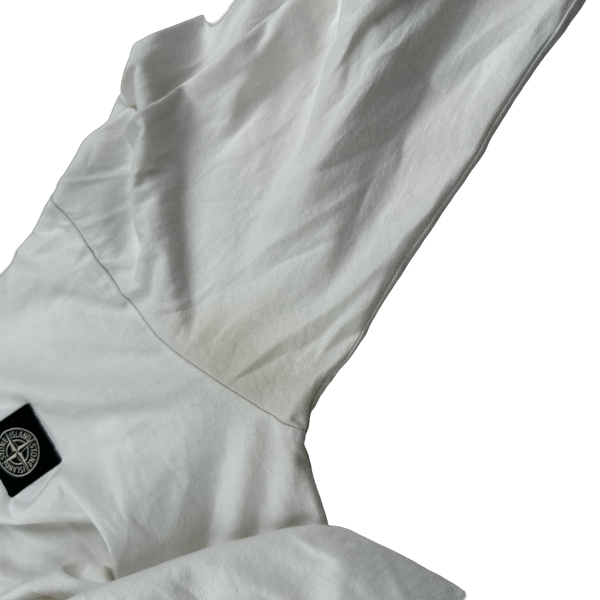 Stone Island 2020 White Longsleeve T Shirt - Medium