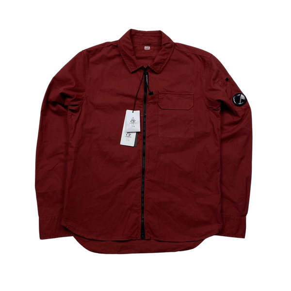 Red cp company overshirt deals