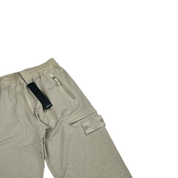 Stone Island 2021 Beige Ghost Piece Cotton Joggers - Small
