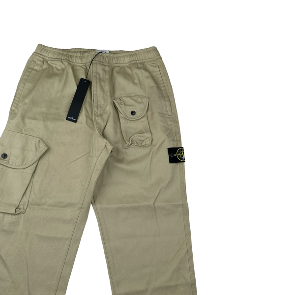 Stone Island 2021 Tan RE-T Multi Pocket Cargo Trousers - 34"