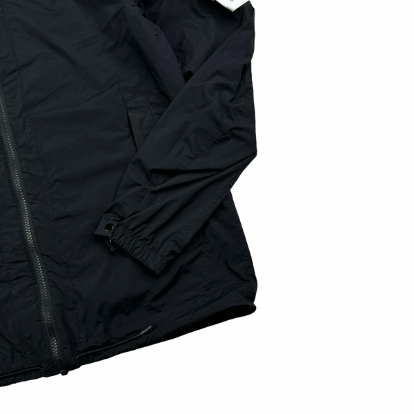 Stone Island 2020 Black Skin Touch Nylon Hooded Jacket - Small