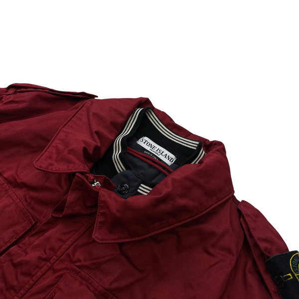 Stone Island Red Dutch Rope Raso Shoulder Badge Jacket - XL