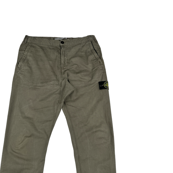 Stone Island 2018 Khaki RE T Cargo Trousers - Large