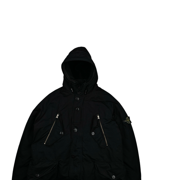 Stone Island 2009 Black David TC Down Lined Jacket - XL