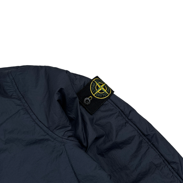 Stone Island Navy Nylon Padded Bomber Jacket - Large – Mat