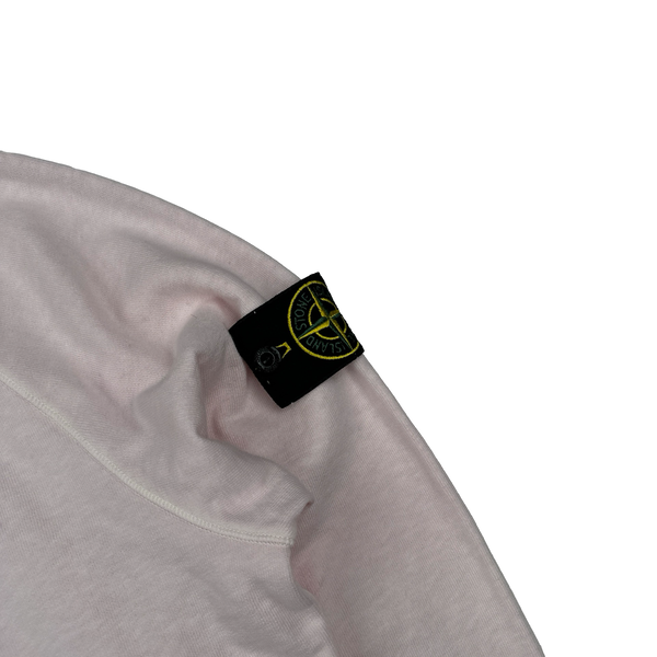 Stone Island 2022 Pink Lightweight Cotton Crewneck Jumper - Medium