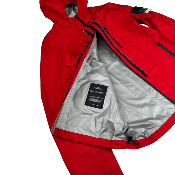 Stone Island 2020 Red Shadow Project Gore Tex Paclite Jacket - Medium