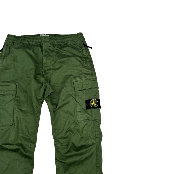 Stone Island 2022 Green RE T Cargo Trousers - 36"