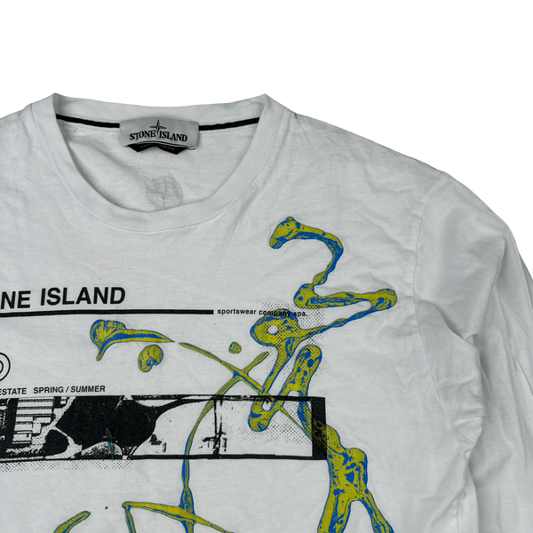 Stone Island Graphic Long sleeve T Shirt - Medium