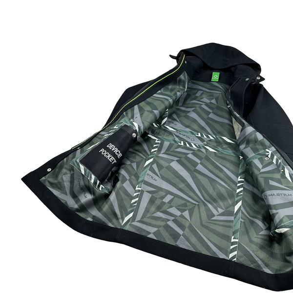 Ma Strum Navy Clasp Multi Pocket Long Wool Jacket- Small