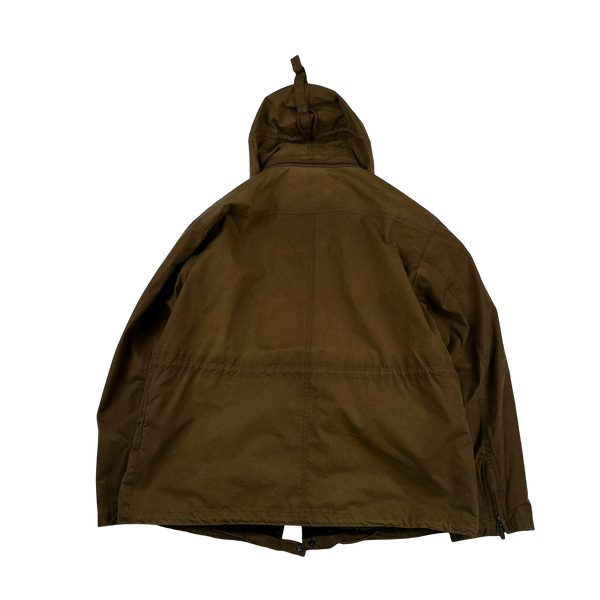 CP Company x Barbour Brown Multi Pocket 500 Mille Waxed Jacket