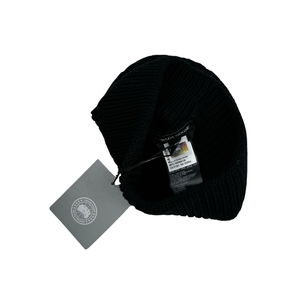 Canada Goose Black Wool Beanie - Small