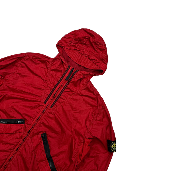 Stone Island 2012 Red Membrana TC Hooded Jacket - XXL