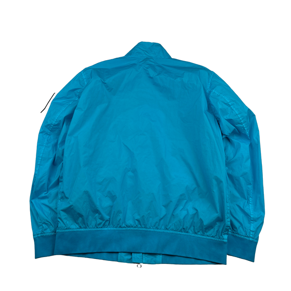 Stone Island 2023 Aqua Garment Dyed Crinkle Reps Jacket - Large
