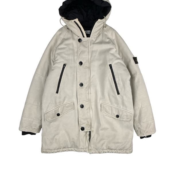 Stone Island 2012 Beige Organic Sheen Jacket - XXL