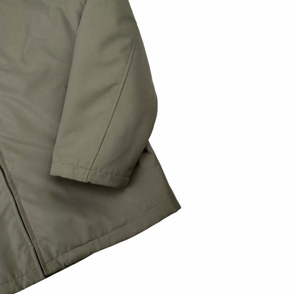 Aquascutum Checked Collar/Lining Cotton Beige Jacket - XL