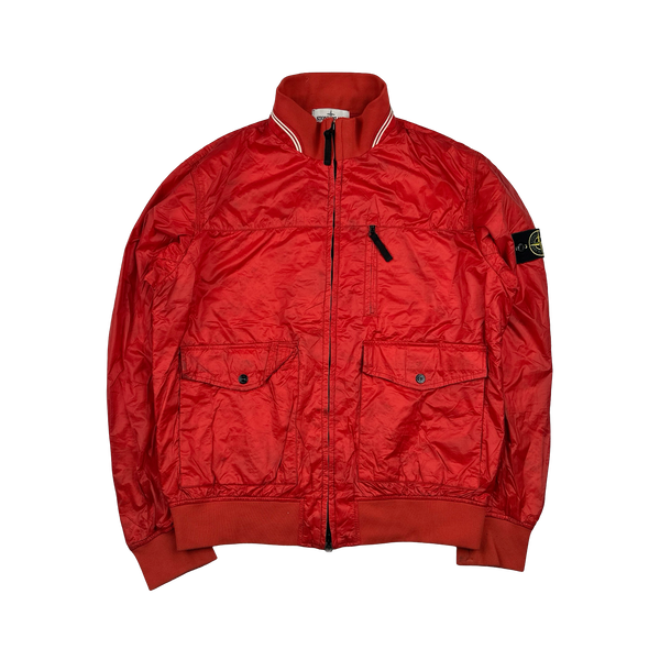 Stone Island 2013 Red Micro Rip Stop Tyveck Shield Jacket - XXL
