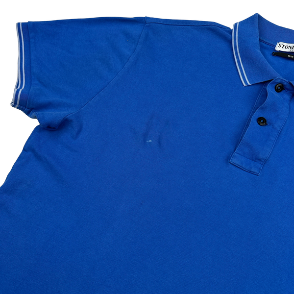 Stone Island 2011 Blue Short Sleeved Polo Top - 3XL