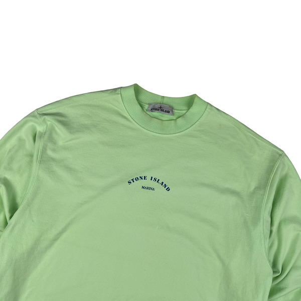 Stone Island 2023 Mint Cotton Lightweight Marina Crewneck - Medium